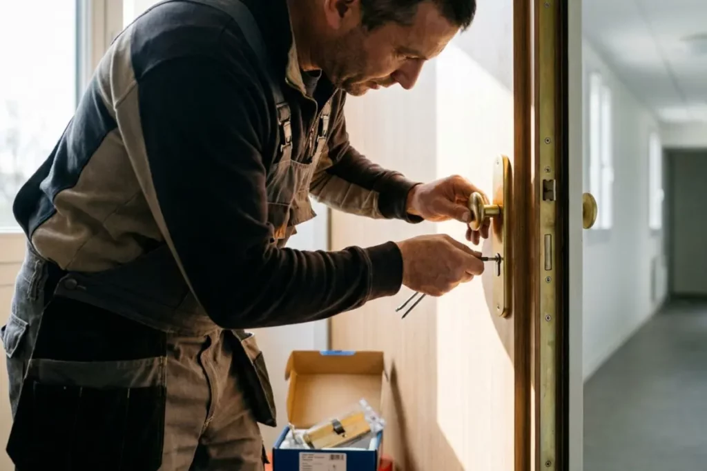 Changer la serrure d'une porte blindée en HLM